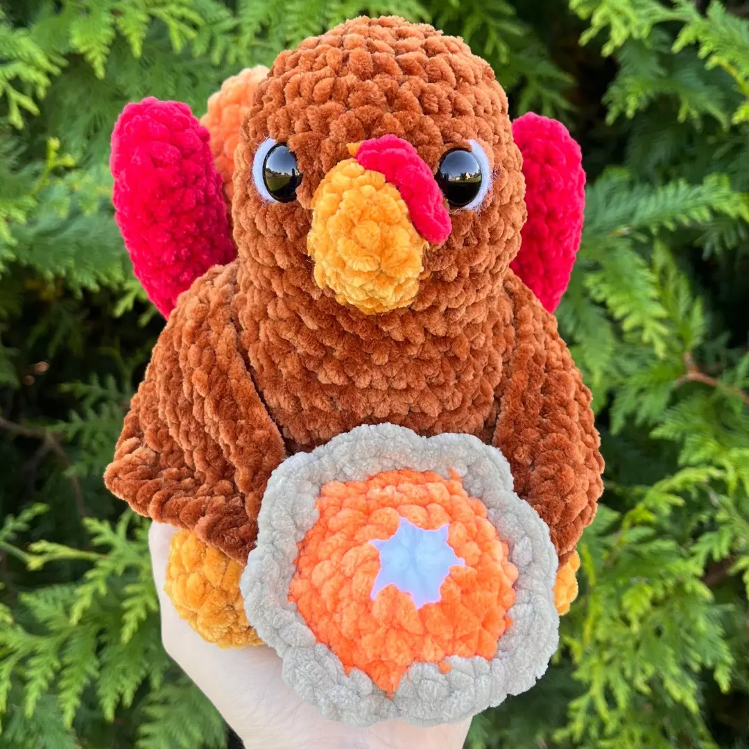 plant/🦃🥧PDF CROCHET PATTERN: Thanksgiving Turkey! (NOT a physical product!)-1