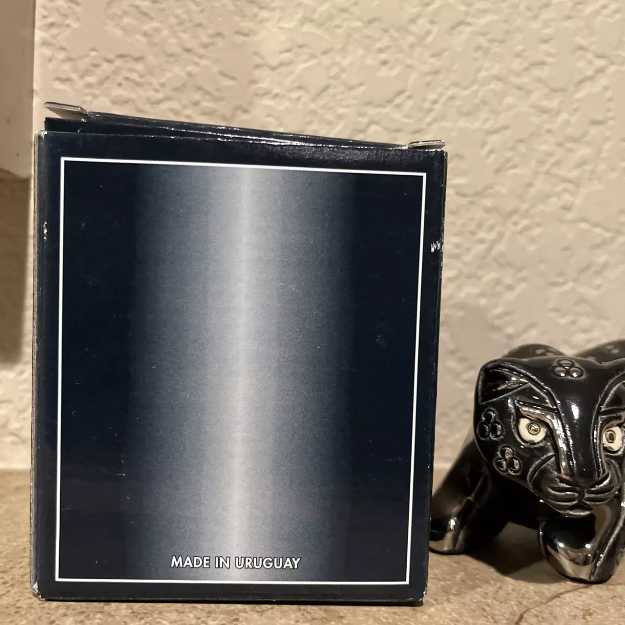 plant/NEW w Box Black cat Panther Riconada gem Gold Eyes, Silver Accents-5