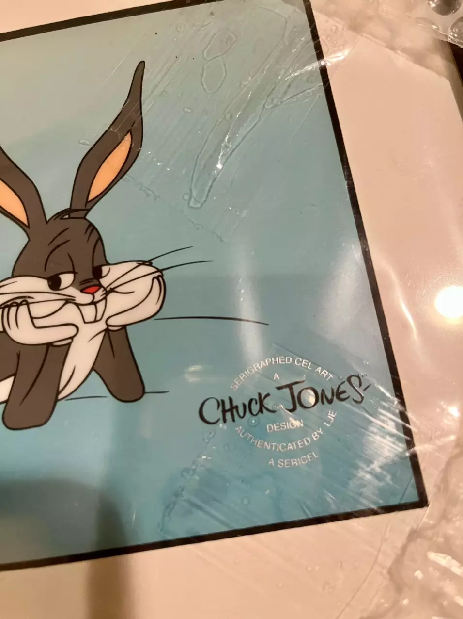 plant/Bugs Bunny Chuck Jones art Limited Edition Serigraph black frame MINT-1