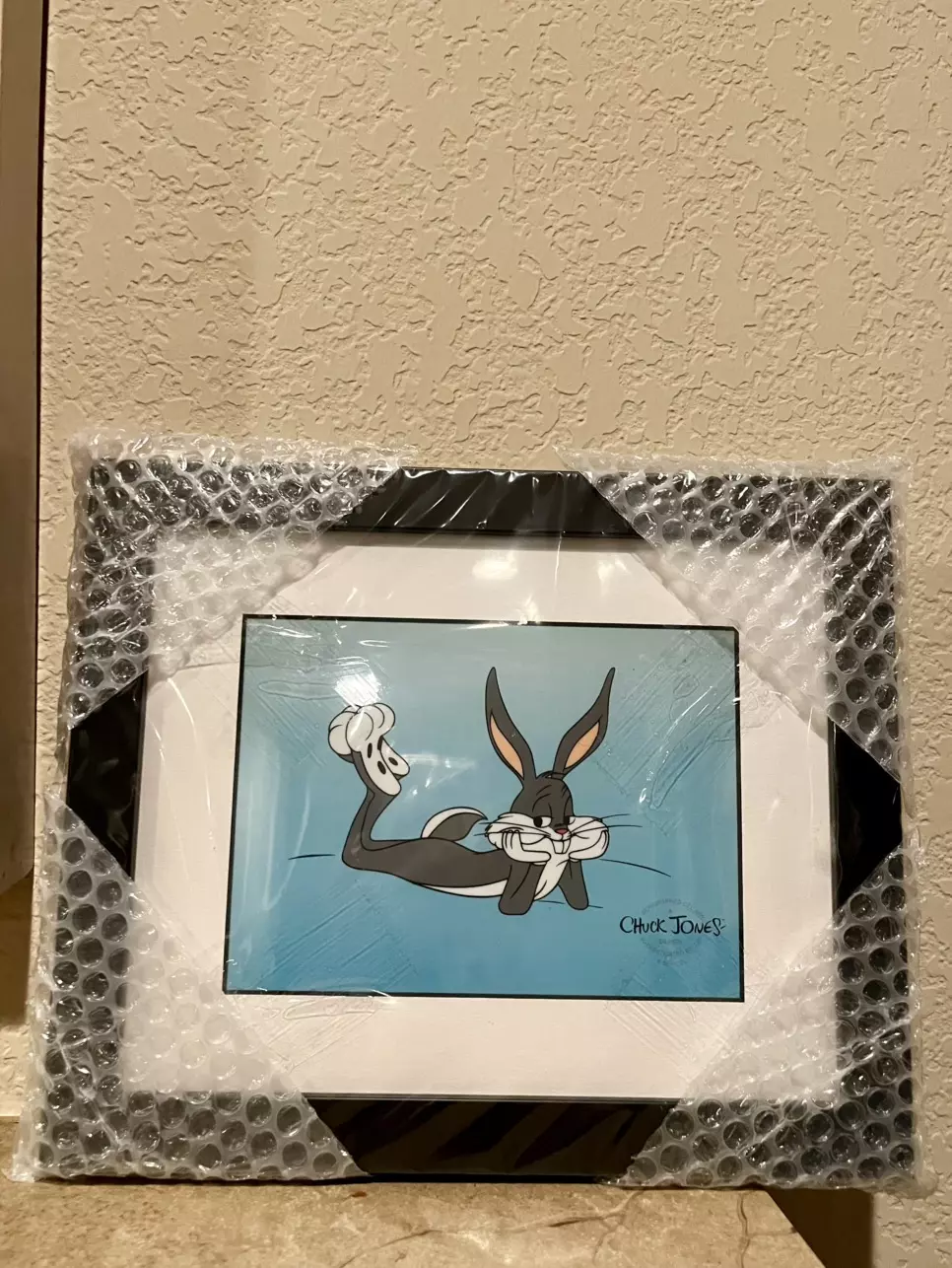 plant/Bugs Bunny Chuck Jones art Limited Edition Serigraph black frame MINT-0