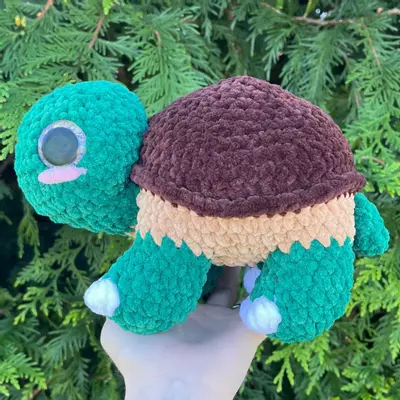 plant/🐢(No Sew) PDF CROCHET PATTERN: Larry the Land Turtle! (NOT a physical product!)-4-thumbnail