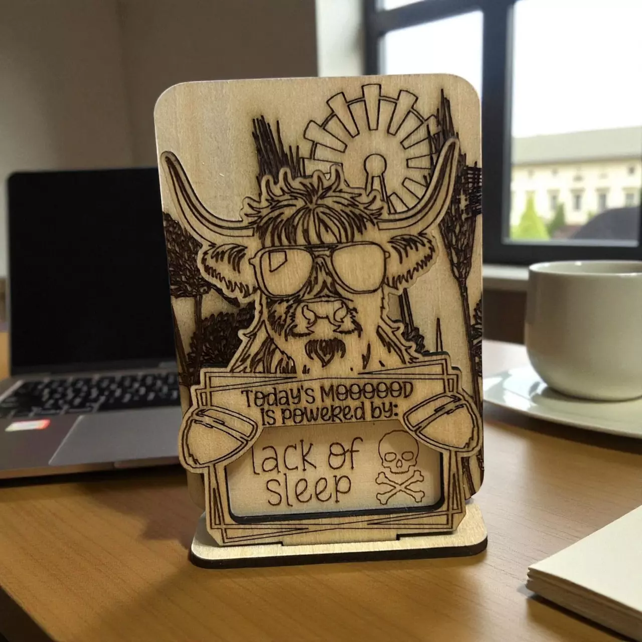 plant/Interchangeable MooooooooD Sign - GREAT Gift!-1