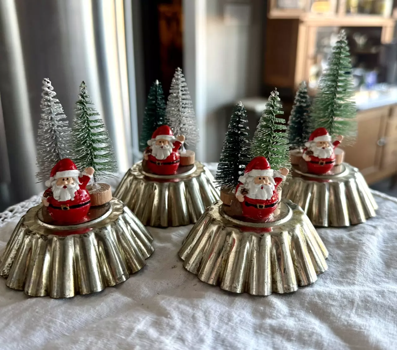 plant/Cupcake Tin with trees and Santa-0