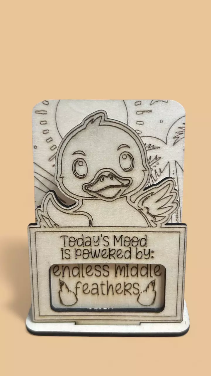 plant/Feelin’ Ducky Interchangeable Desk/Table Sign - GREAT Gift-2