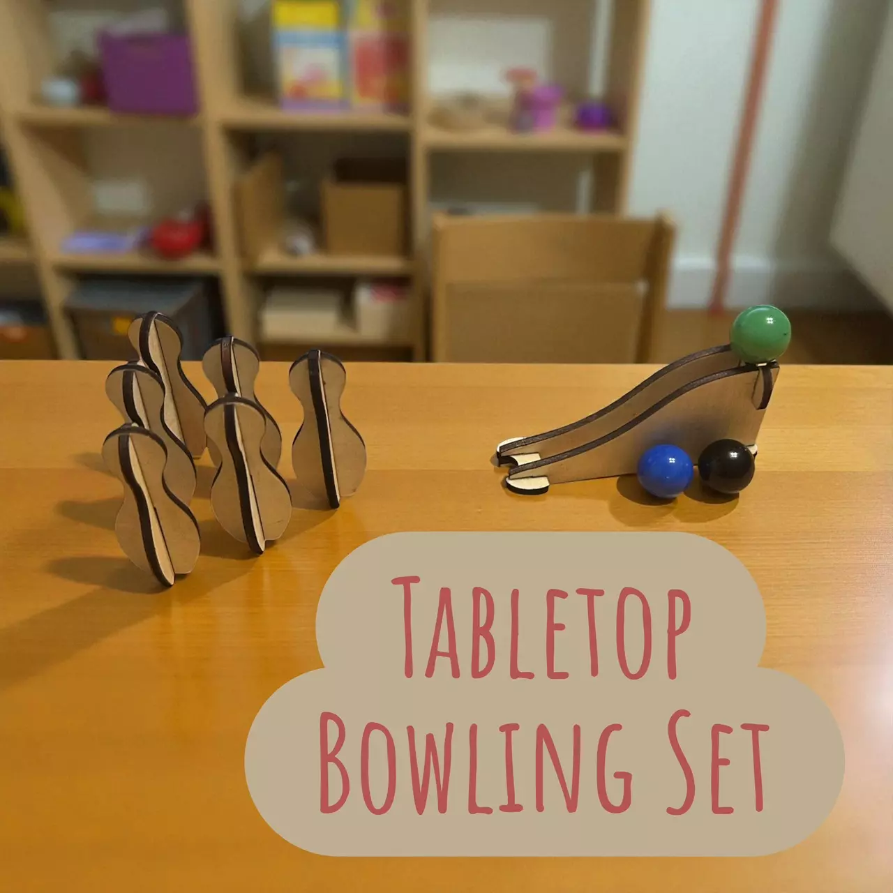 plant/Tabletop Bowling Set - GREAT Gift Idea!-0