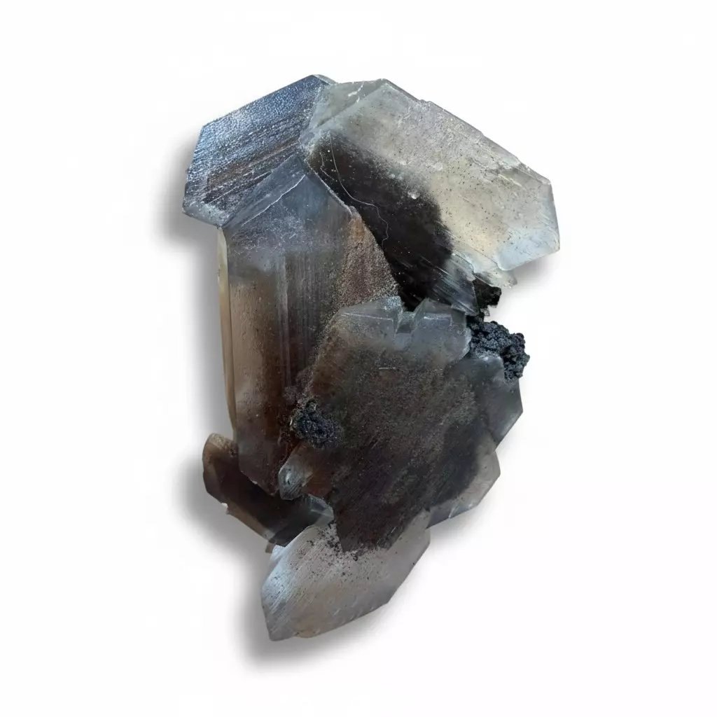 plant/Black Phantom Selenite Specimen-0