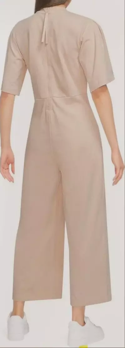 plant/008 S Nike Sportswear Short Sleeve Jersey Cotton Jumpsuit - Sold Out Style-1-thumbnail