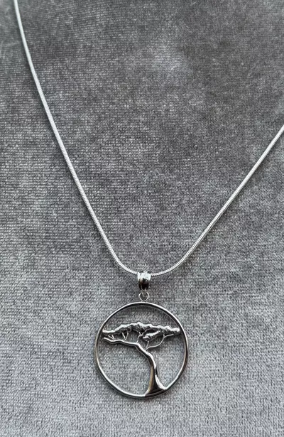plant/Bonsai Necklace Sterling Silver-1-thumbnail