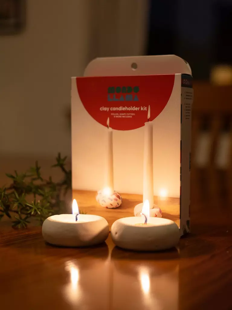 plant/Mondo Llama Clay Candleholder Craft Kit – New in Box-0