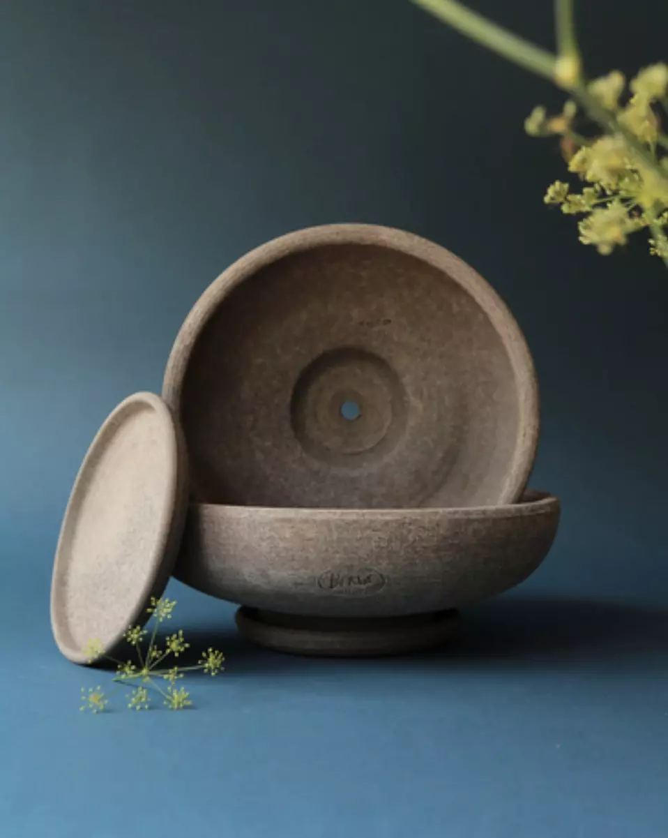 plant/SPECIAL ORDER: Bergs Ada Low Bowl Raw Gray 11.8”-0