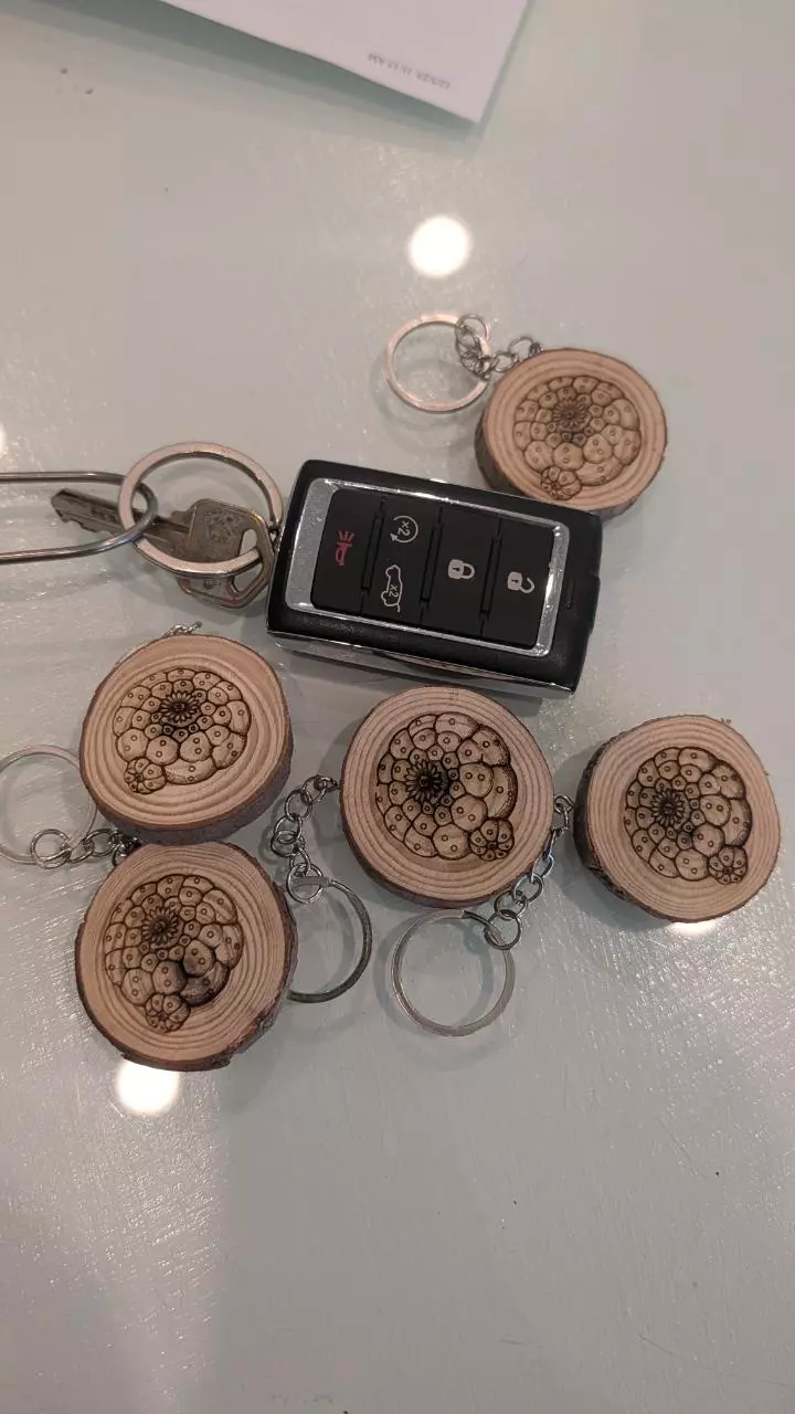 plant/Loph wooden keychains-0