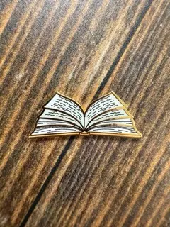 plant/magnet open book with writing-0