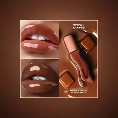 plant/$28 MSRP Gisou *Limited Edition* Honey Infused Lip Oil - Sticky Toffee NIB-2-thumbnail