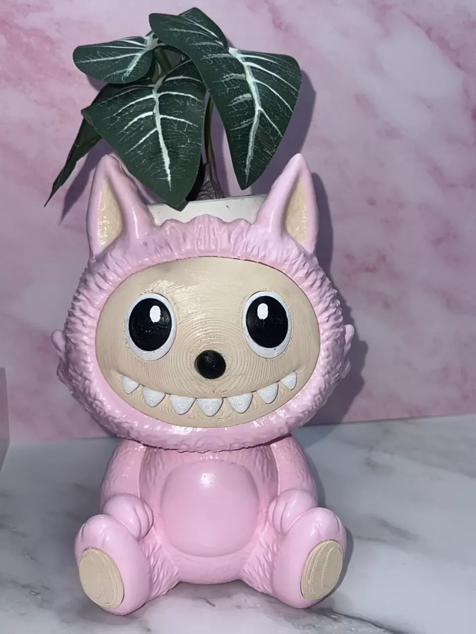 plant/Labubu Flower Succulent Pot Planter 3D Printed Hand Painted WYSIWYG-0