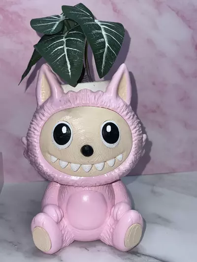 plant/Labubu Flower Succulent Pot Planter 3D Printed Hand Painted WYSIWYG-0-thumbnail