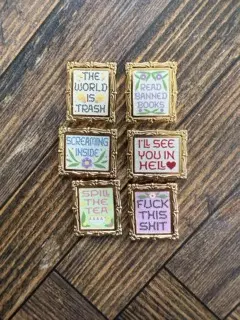 plant/magnet Cross stich - see you in hell-0-thumbnail