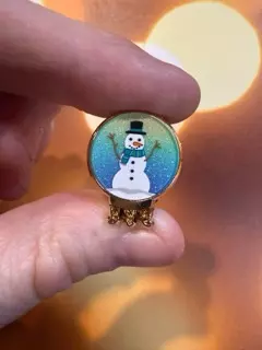 plant/Knick Knack ☃️ magnet snowman snow globe-0-thumbnail
