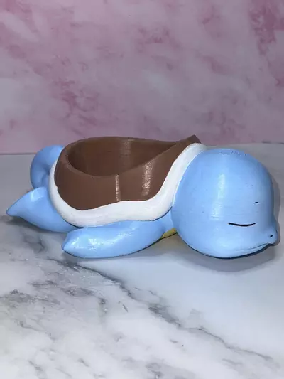 plant/Squirtle Pokemon Flower Succulent Pot Planter 3D Printed Hand Painted WYSIWYG-2-thumbnail