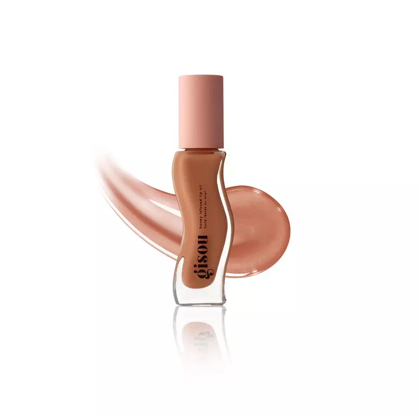plant/$28 MSRP Gisou *Limited Edition* Honey Infused Lip Oil - Sticky Toffee NIB-0