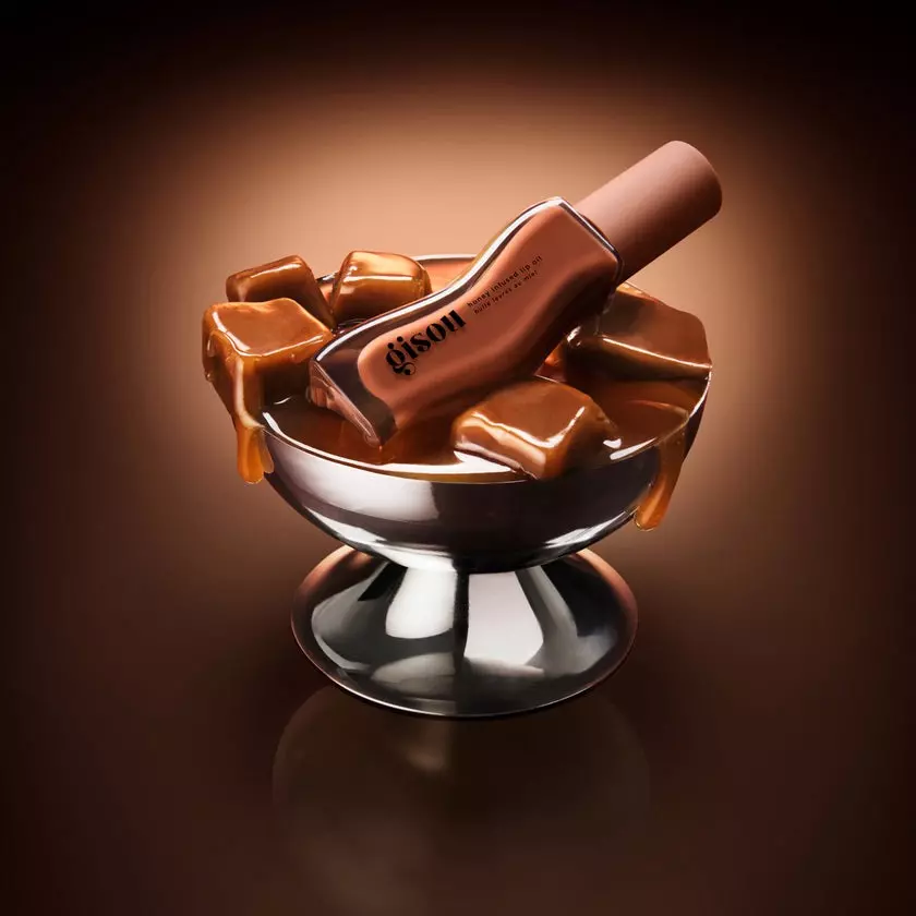 plant/$28 MSRP Gisou *Limited Edition* Honey Infused Lip Oil - Sticky Toffee NIB-3