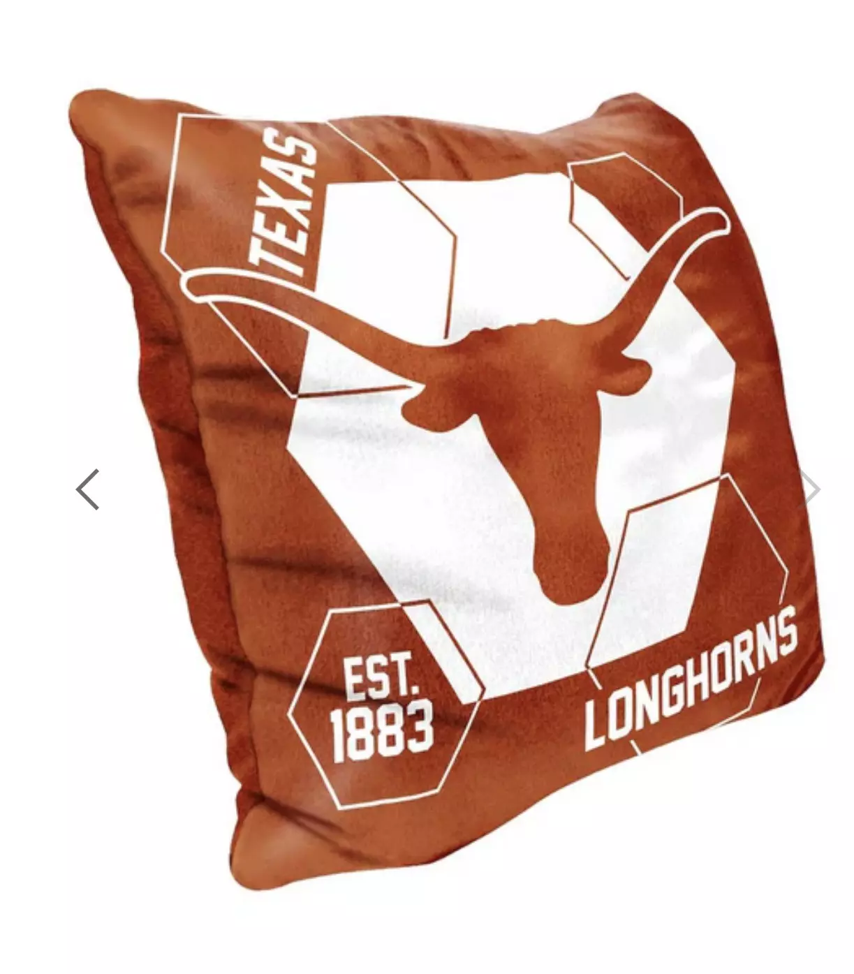 plant/NCAA Texas Longhorns Connector Velvet Reverse Pillow 16x16 Inches-1