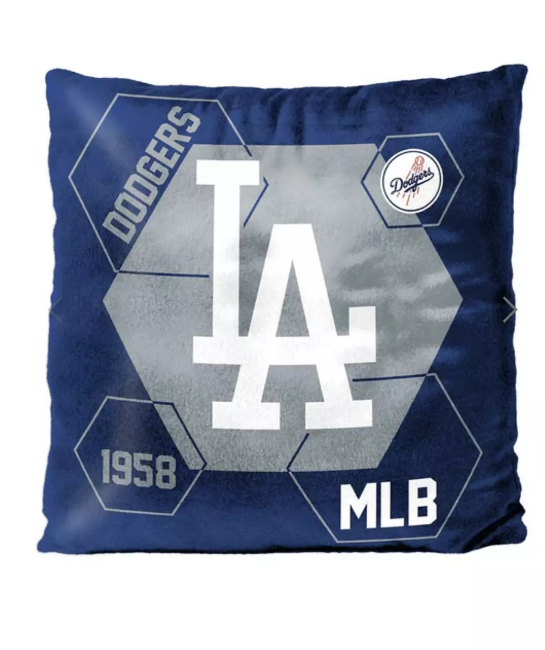 plant/MLB Los Angeles Dodgers Connector Velvet Reverse Pillow 16 x 16 Inches-1