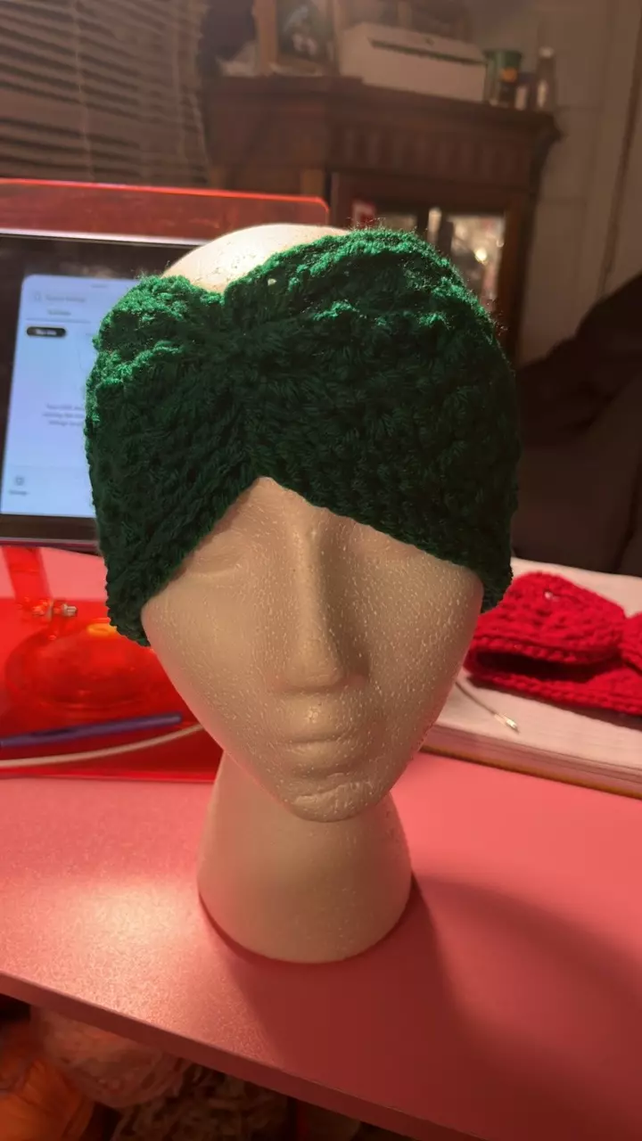 plant/Green ear warmer/toddler size-0
