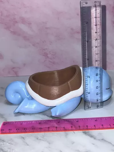 plant/Squirtle Pokemon Flower Succulent Pot Planter 3D Printed Hand Painted WYSIWYG-3-thumbnail