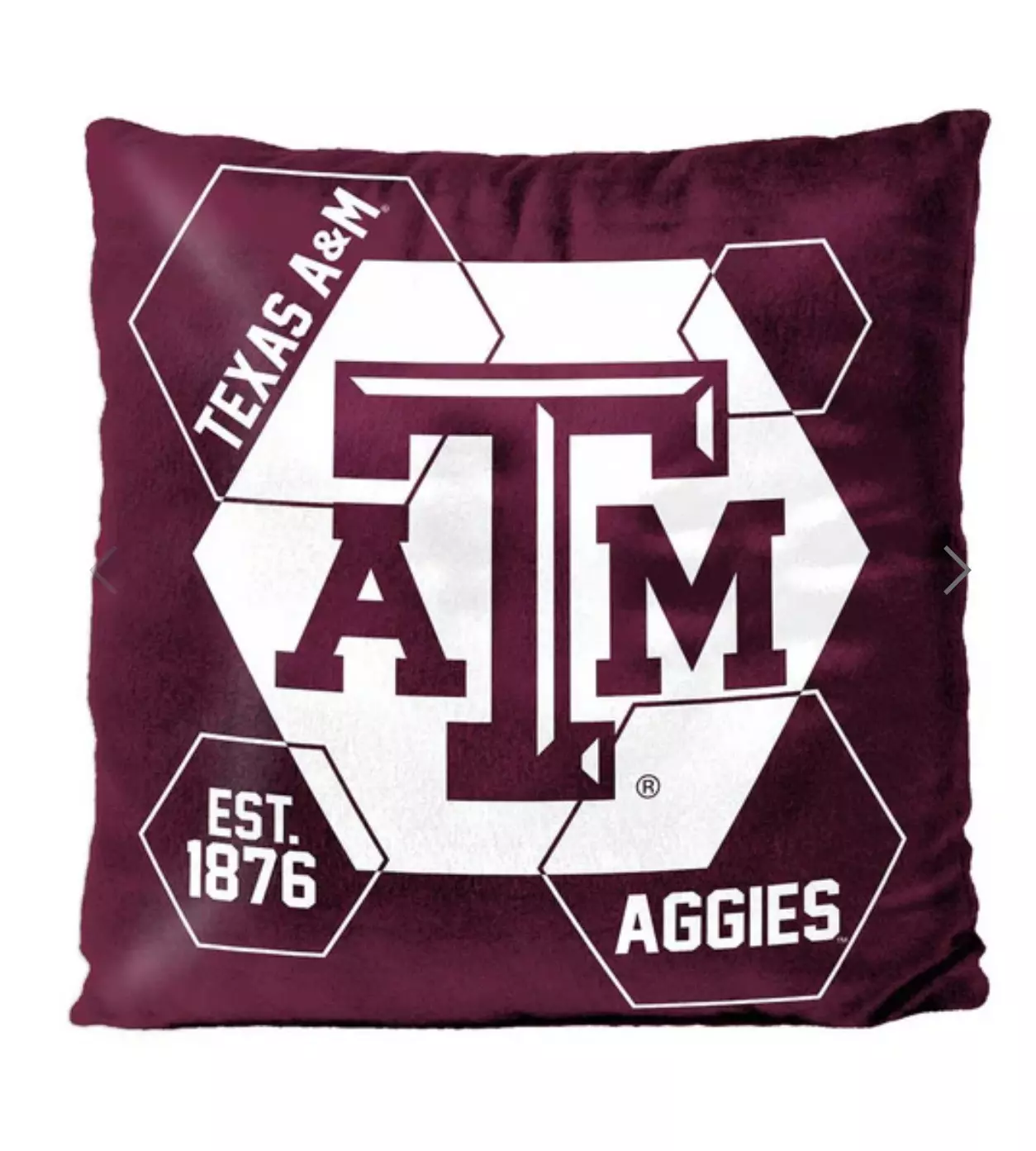 plant/NCAA Texas A&M Aggies Connector Velvet Reverse Pillow 16x16 Inches-0