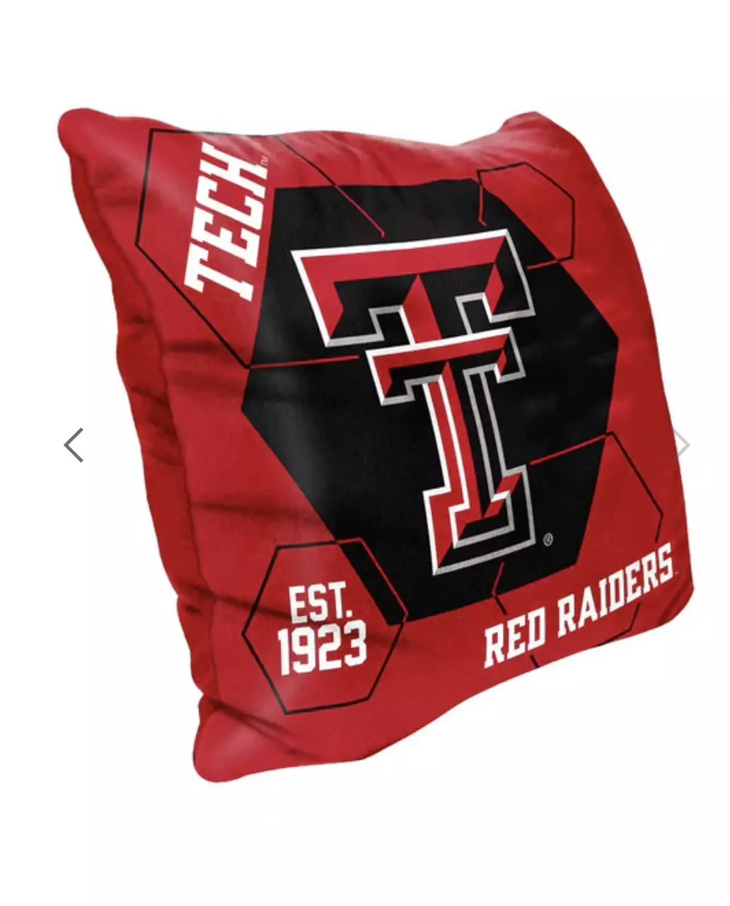 plant/NCAA Texas Tech Red Raiders Connector Velvet Reverse Pillow 16x16 Inches-1