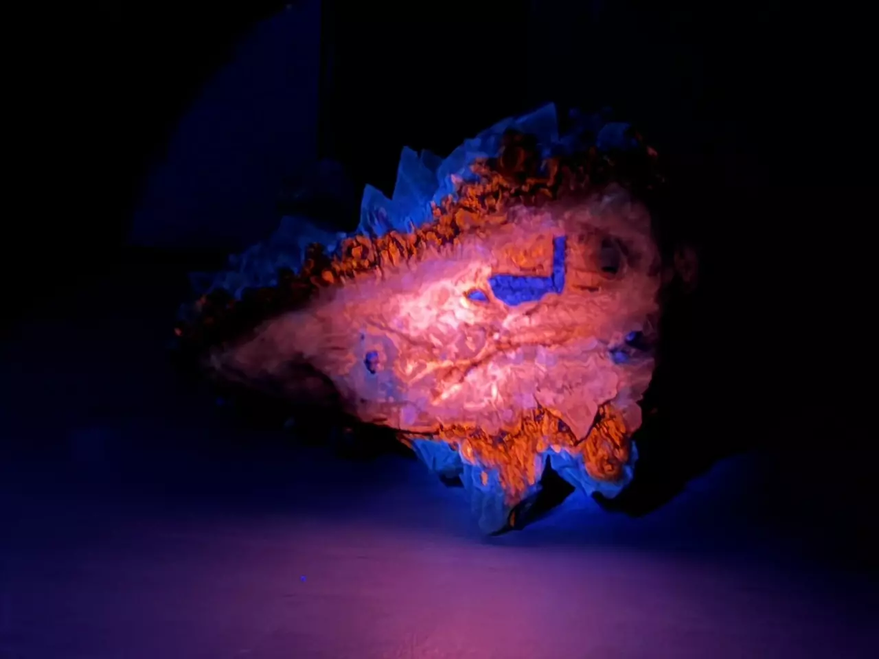 plant/Dogtooth Calcite with Fluorite Specimen-1