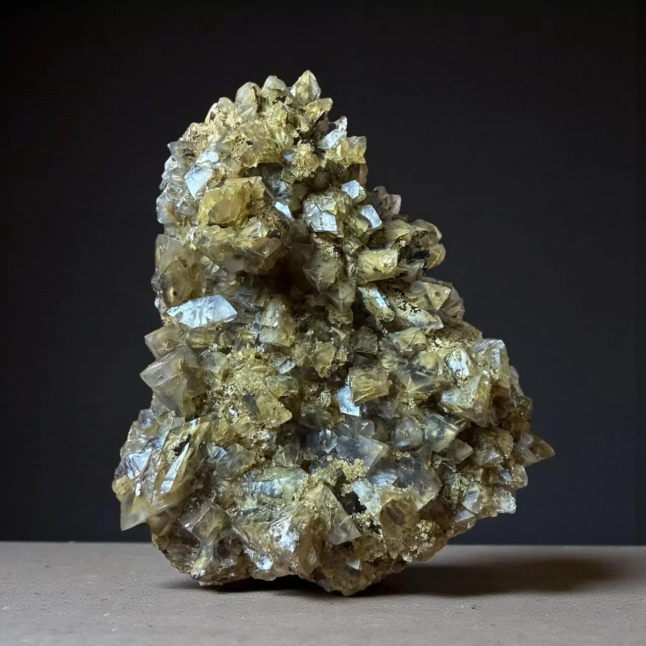 plant/Dogtooth Calcite with Fluorite Specimen-0