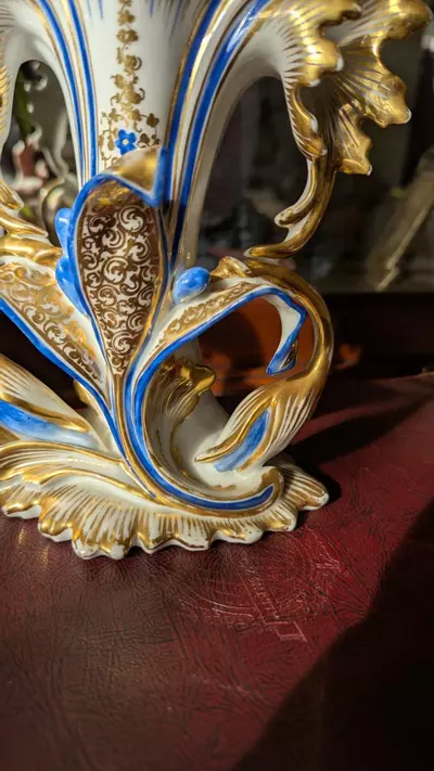 plant/antique French porcelain vase c. mid 19th century-6-thumbnail