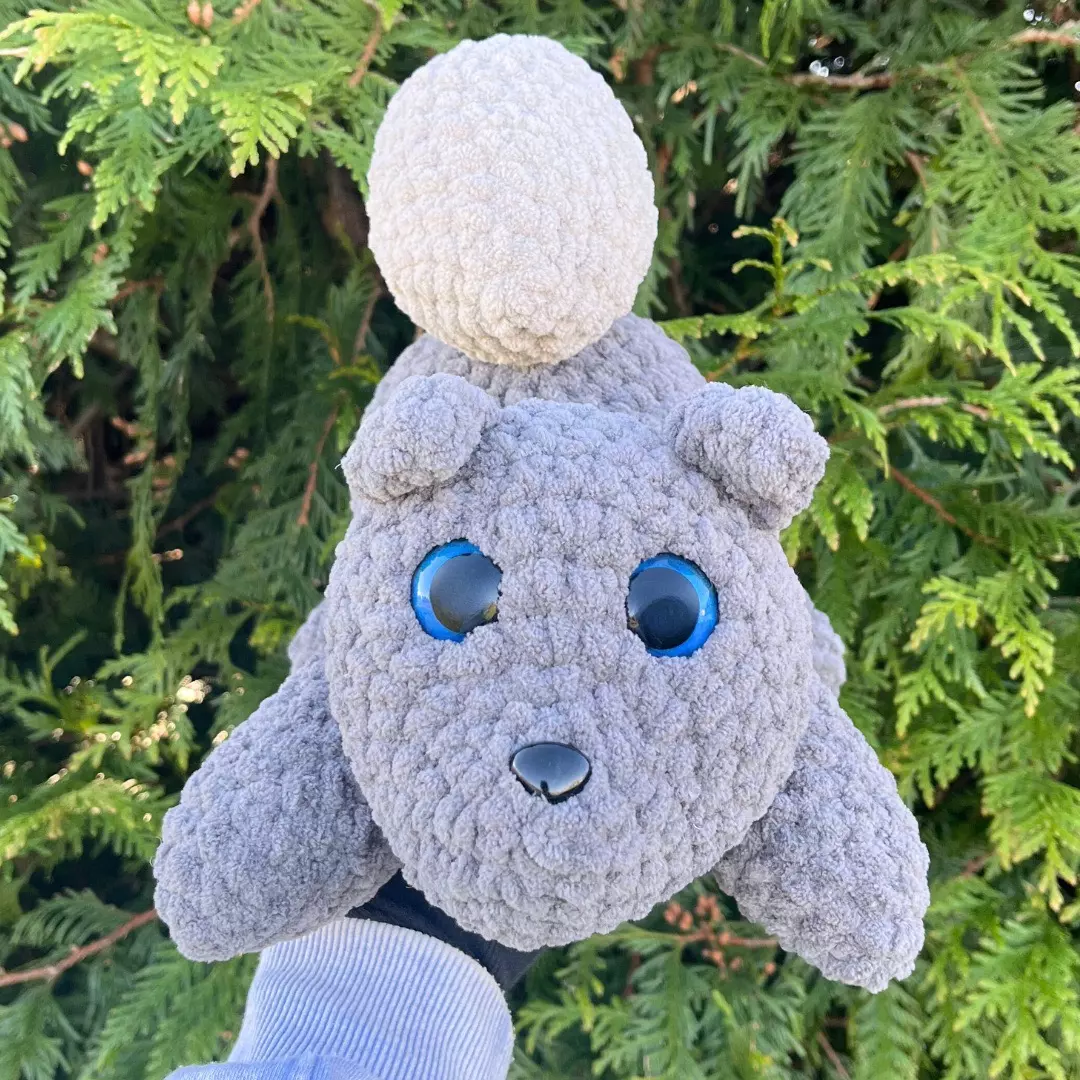 plant/PDF Crochet Pattern: Splooting Squirrel! 🐿️ (NOT a physical product!)-1