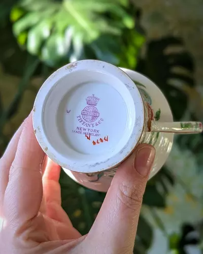 plant/Antique pair of Minton for Tiffany & Co demi-tasse cups and saucers-7-thumbnail