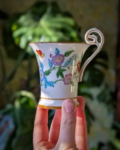 plant/Antique pair of Minton for Tiffany & Co demi-tasse cups and saucers-5-thumbnail