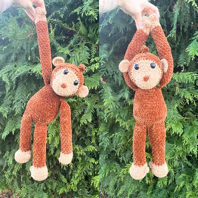 plant/PDF Crochet Pattern: Momo the Monkey!🐵🐒 (NOT a physical product!)-1-thumbnail
