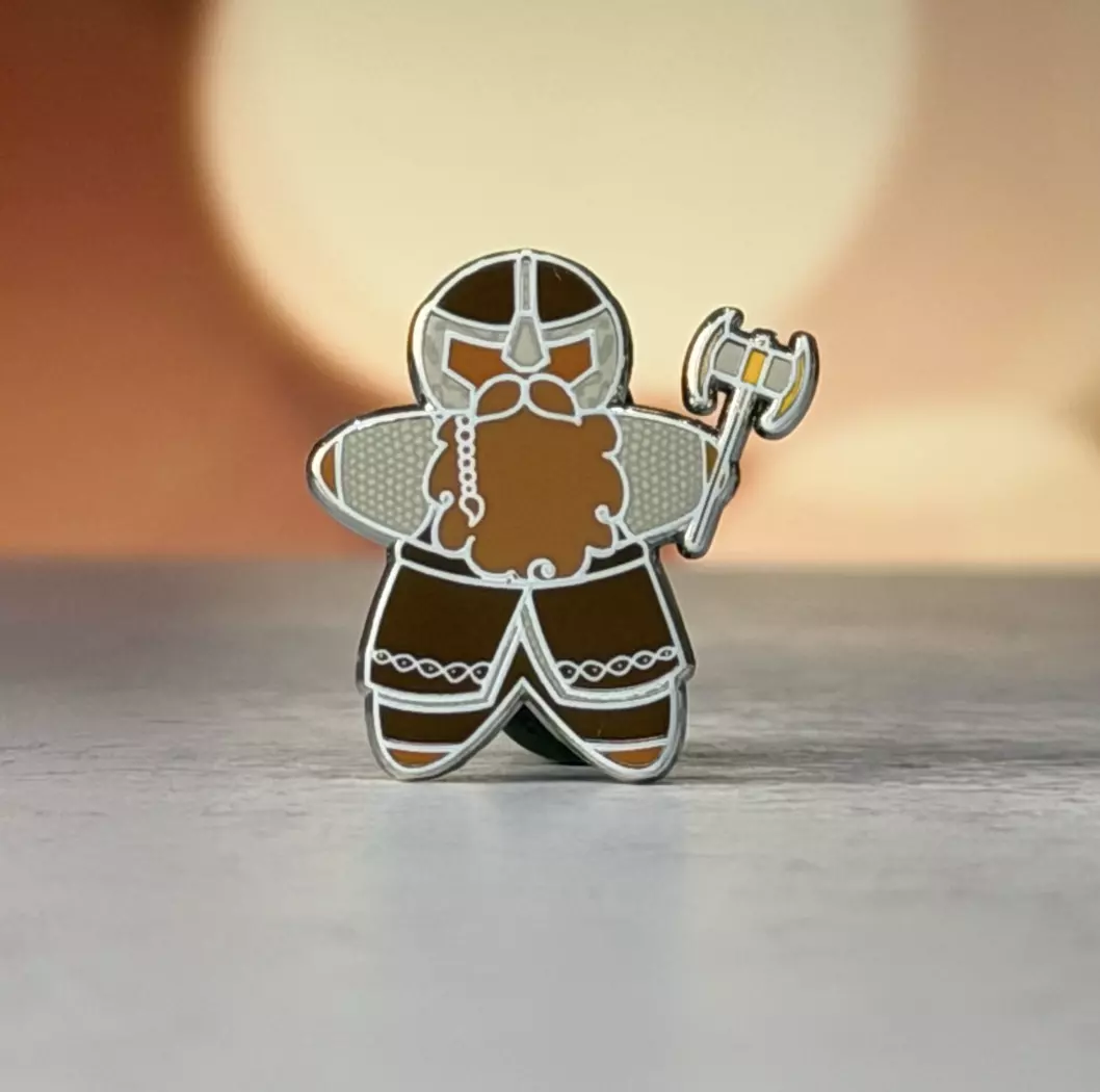 plant/Gingerbread Door-Fighter Pin-0