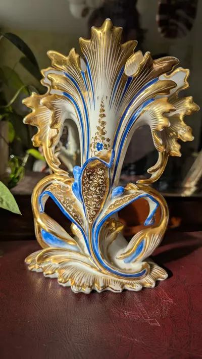 plant/antique French porcelain vase c. mid 19th century-5-thumbnail