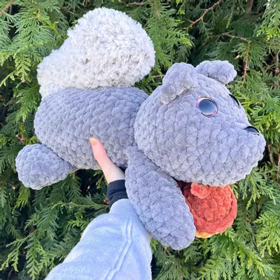 plant/PDF Crochet Pattern: Splooting Squirrel! 🐿️ (NOT a physical product!)-3-thumbnail