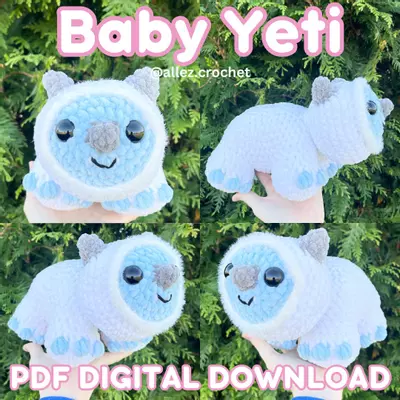 plant/PDF Crochet Pattern: Baby Yet! ❄️ (NOT a physical product!)-0-thumbnail