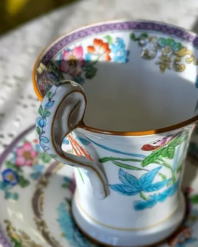 plant/Antique pair of Minton for Tiffany & Co demi-tasse cups and saucers-3-thumbnail