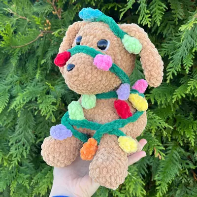 plant/PDF Crochet Pattern: Christmas Pup Dress Up!🎄🐶 (NOT a physical product!)-4-thumbnail