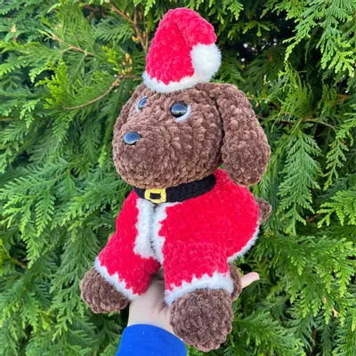 plant/PDF Crochet Pattern: Christmas Pup Dress Up!🎄🐶 (NOT a physical product!)-2-thumbnail