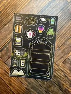 plant/4x6" bookshelf sticker sheet page- treat yo shelf-0