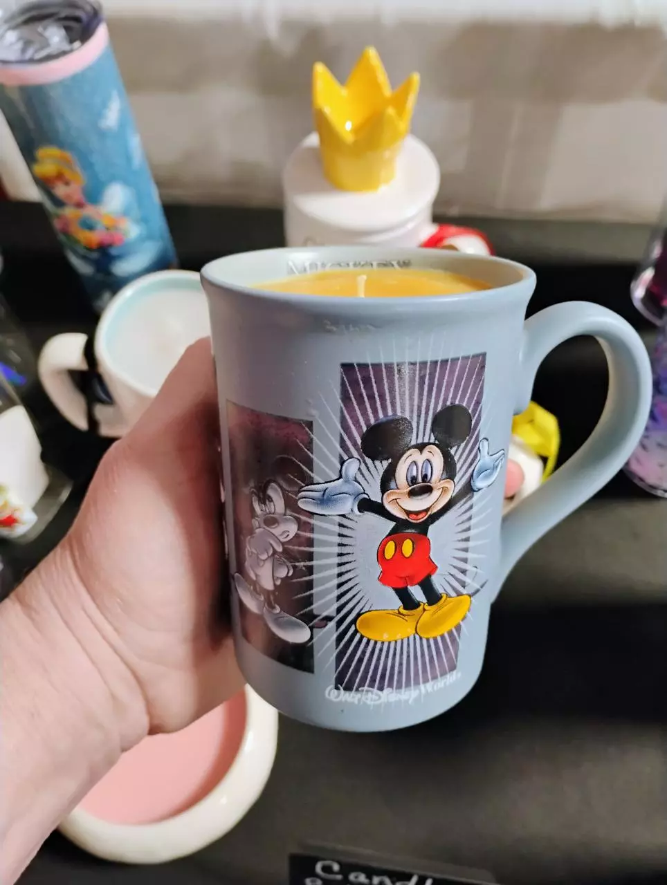 plant/Mickey Mouse cup candle-0