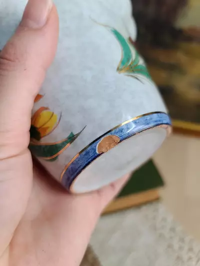 plant/Vintage Hand Painted Italian Ceramic Planter-4-thumbnail