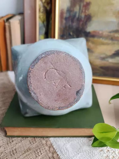 plant/Diamond Shaped Studio Pottery Vase-2-thumbnail