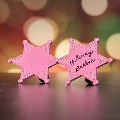 plant/Cowboy Christmas-BLANK Holiday Hero Badge Pin-0-thumbnail