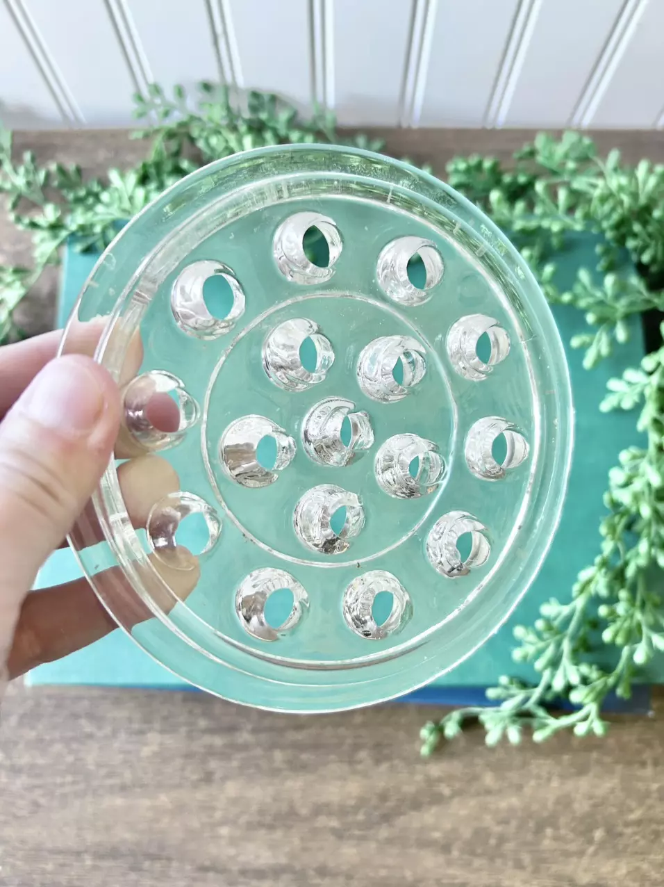 plant/Large glass flower frog-1